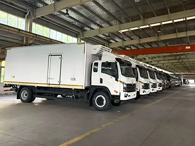 30 хладилни камиона + 5 камиона с кран, конфигурация от най-високо- ниво с 50% отстъпка